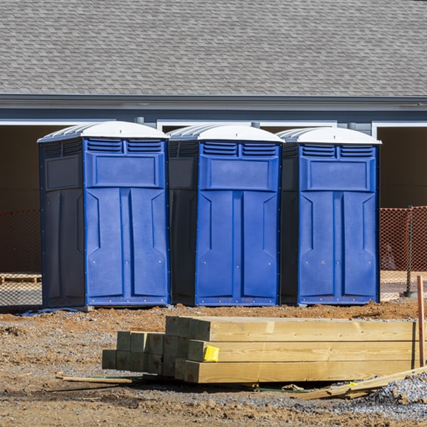 how can i report damages or issues with the porta potties during my rental period in Locust NC